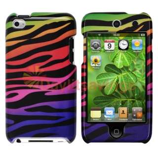 13 Accessory Love Zebra Flower Hard Case Stand for Apple iPod Touch 