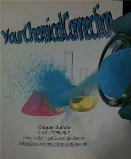   granular copper sulfate when water is first turned into the system and