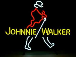 JOHNNIE WALKER Beer Logo Bar Pub Neon Light Sign V29  