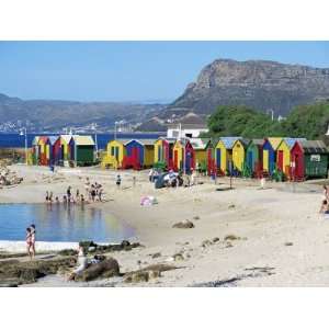  Colourfully Painted Victorian Bathing Huts in False Bay 