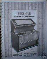 Rock ola 448 449 & 447 Jukebox Manual  