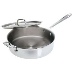 All Clad Stainless Collection Saute Pan with Lid 4.0QT 12 7/8 x 2 3/4 