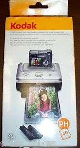 NEW Genuine Kodak EasyShare PH 40 Color Cartridge & Photo Paper Kit 40 