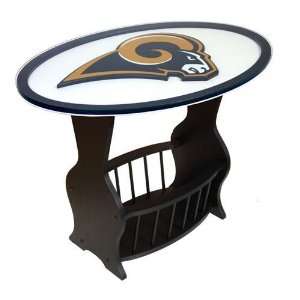  St. Louis Rams Glass End Table
