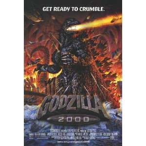  Godzilla 2000 Original 27 X 40 Theatrical Movie Poster 