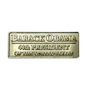  Barack Obama Gold Plated Lapel Pin   44th President of the 