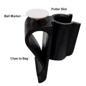  Golf Clip On Putter Holder Putting Organizer Club Ball 