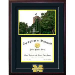  Michigan Wolverines Framed Spirit Graduate Diploma Frame 