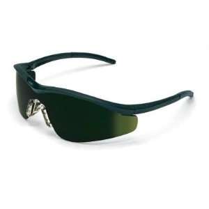   Safety Glasses With Onyx Frame And Green 5 Lens