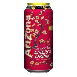  Arizona Diet Low Carb Green Tea Energy Drink, 16 Ounce 