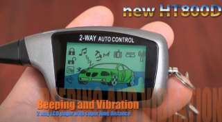 way LCD car alarm remotes