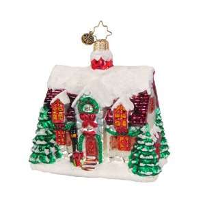 Christopher Radko Glass Home For The Holidays Christmas Ornament 