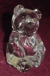 Princess House 24% Lead Crystal BEAR Figurine  