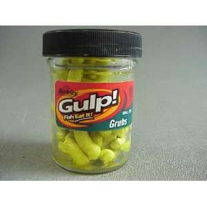   Gulp Fish Eat It Yellow GRUBS (GEG1 YE) .90 oz