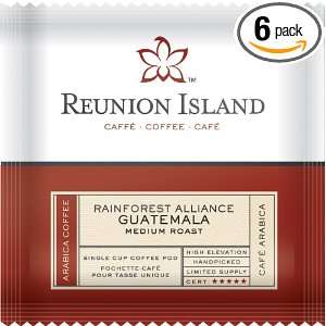 Reunion Island Rainforest Alliance Guatemala, 18 Count Coffee Pods, 0 