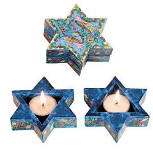  Star of David Travel Shabbat Candlesticks   Oriental 