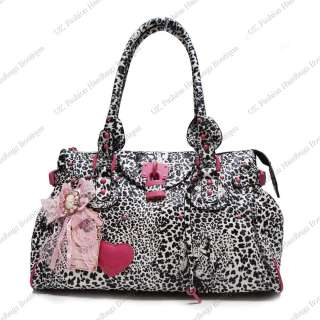   handbag made from quality artificial leather with leopard tiger print