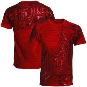 Ecko Unlimited Red Imperial Crash Premium T shirt  Sports 