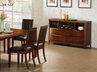 Walnut Liquor Wine Cocktail Buffet Sideboard Server  