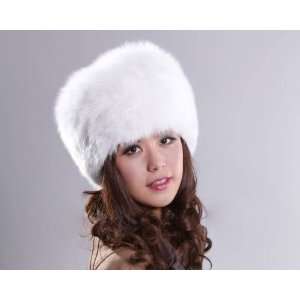   Siberian Ushanka Fox Fur Hat Snow White 