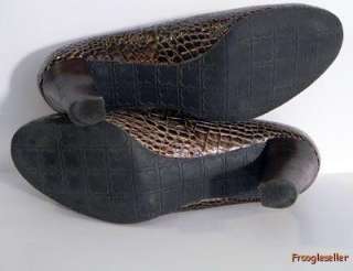 Liz Claiborne womens Johnnie heels pumps shoes 9.5 M brown leather 