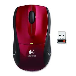 LOGITECH 910 001326   WIRELESS RED MOUSE M505 LASER W/  