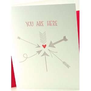  deluce design center of my heart letterpress love greeting 