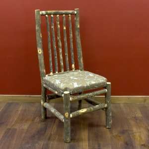  Hickory Upholstered Log Side Chair