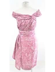 Kay Unger Blush Pink Silk Petal Empireline Sheath Dress