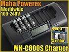 Maha PowerEx MH C800S 8 Cell Smart Charger 4x AA 2400mA