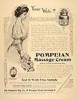1908 Ad Wife Bride Pompeian Massage Cream Skin Care   ORIGINAL 