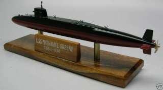 USS Nathanael Greene Submarine Desktop Wood Model New  