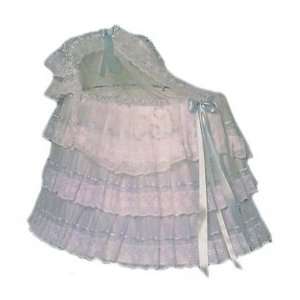  Ribbons and Lace Bassinet Liner/Skirt and Hood/Valance 