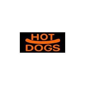 Hot Dogs Simulated Neon Sign 12 x 27