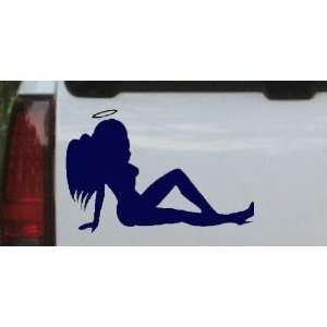  Navy 6in X 4.0in    Sexy Angel Mudflap Girl Silhouettes 
