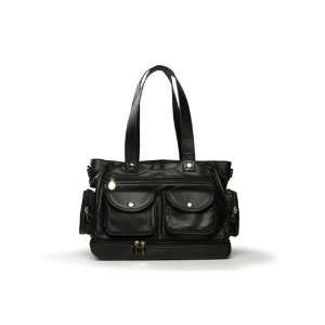  Nest   North South Vegan Leather Tote Diaper Bag By Baby