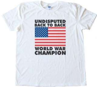   to Back World War Champion USA Tee Shirt Gildan Softstyle Clothing