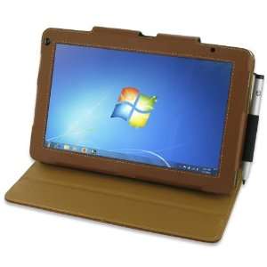  PDair BX2 Brown Leather Case for HP Slate 2 Tablet PC 