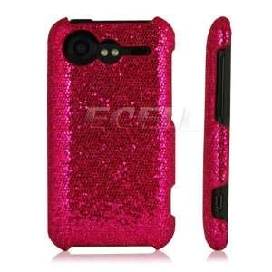     HOT PINK GLITTER HARD BACK CASE FOR HTC INCREDIBLE S Electronics