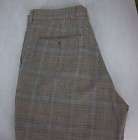 Vtg 70s Mens Tan Check Poly Golf Pants 36x27 W44 items in azteca 