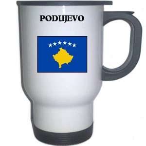  Kosovo   PODUJEVO White Stainless Steel Mug Everything 