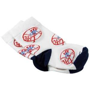  New York Yankees Infant White Mascot Socks (Inf Boot 