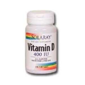  Vitamin D 120 Softgels, 400iu   Solaray Health & Personal 