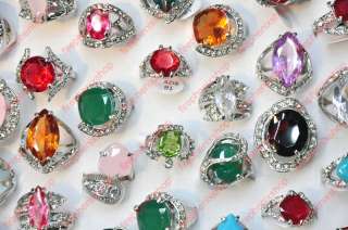 wholesale lots mixed jewelry 25pcs Rhinestone rings  