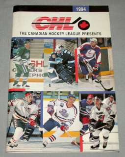 Rare 1994 CHL National Hockey League Draft Guide  