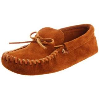 Minnetonka Mens Leather Laced Softsole Moccasin   designer shoes 