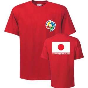  Japan 2009 World Baseball Classic Flag T Shirt By Majestic 