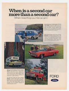 1969 Ford Club Wagon Ranchero Camper Special Bronco Ad  