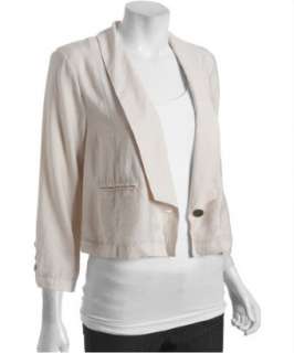 Free People ivory modal twill cropped circle jacket   up to 70 