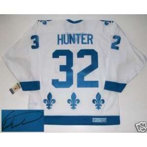 Dale Hunter Signed Jersey   Vintage Coa   Autographed NHL Jerseys 